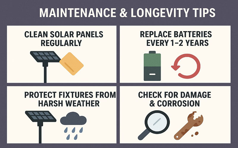 Maintenance & Longevity Tips For Outdoor Solar Lights