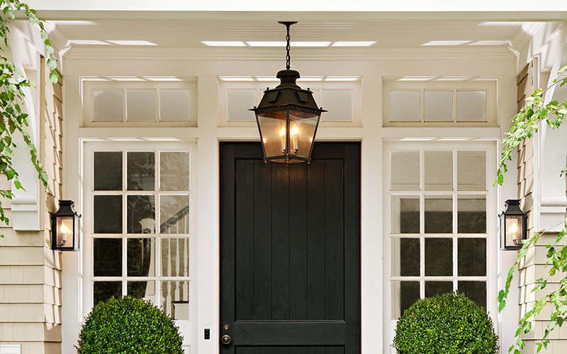 Outdoor Hanging Lantern Pendant Create A Focal Point Above The Door