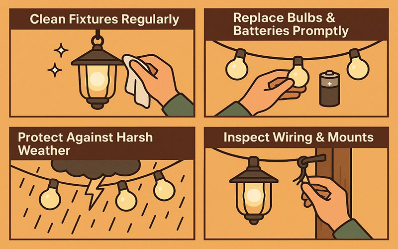 Outdoor Party Lighting Maintenance & Longevity Tips