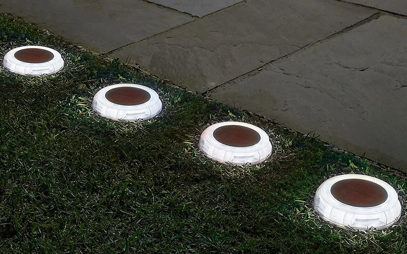Pathway Solar Disk Lights