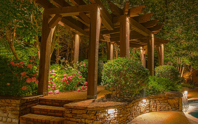 Pathway Lighting Under Pergolas Or Arbors