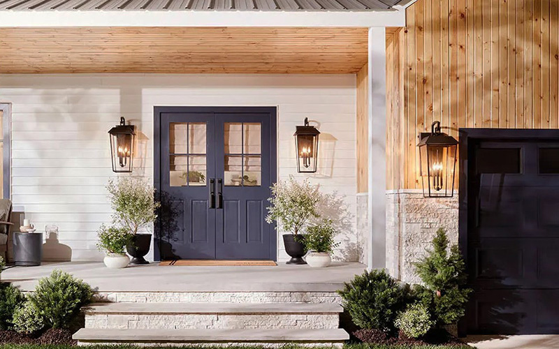 Proper Fixture Selection And Maintenance Help Maintain Effective Front Door Lighting