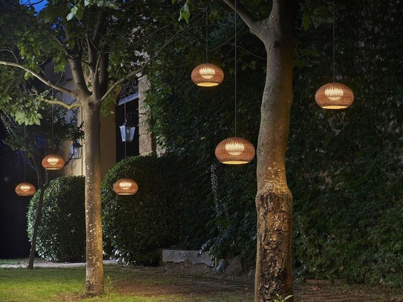 Rattan Landscape Lighting Fixtures