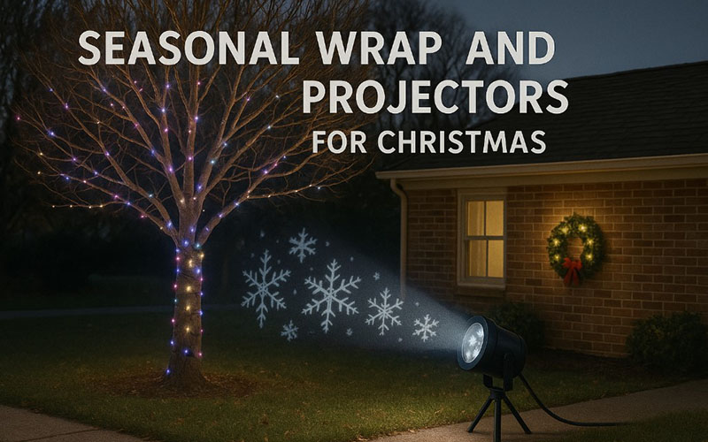 Seasonal Wraps And Projectors For Christmas