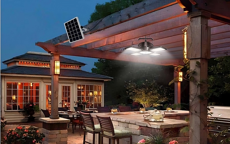 Solar Powered Outdoor Bar Lighting