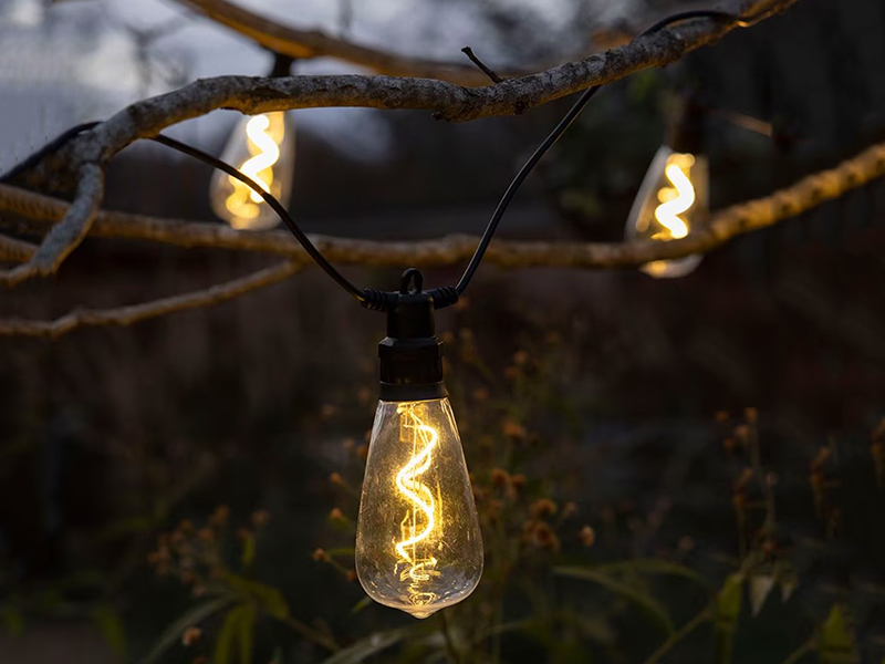 Swinging Edison Bulbs For Outdoor Trees
