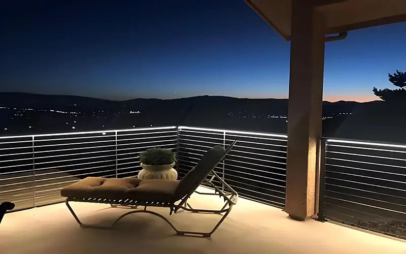 Under‑rail Led Strip Balcony Lighting