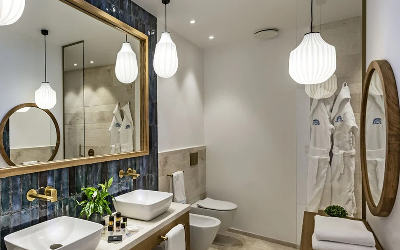 Bathroom Fabric Pendant Light For A Soft, Cozy Feel