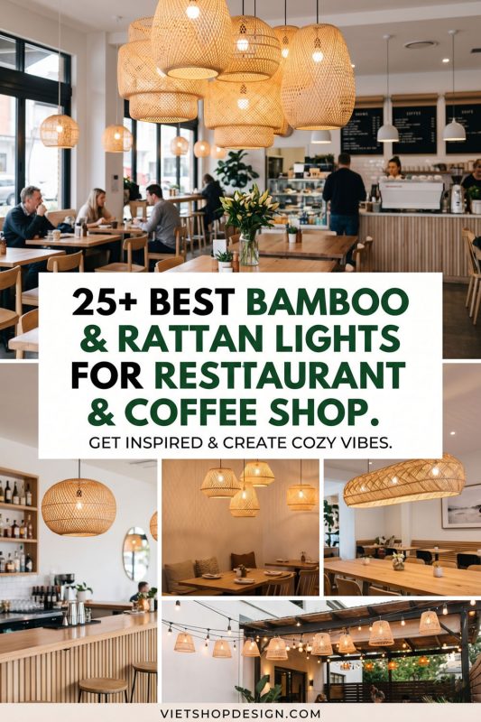 Best Bamboo Rattan Light For Restaurant Coffee Shop