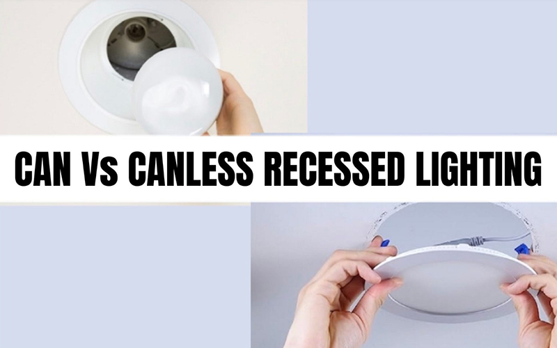 Can Lights Vs Canless Recessed Lights