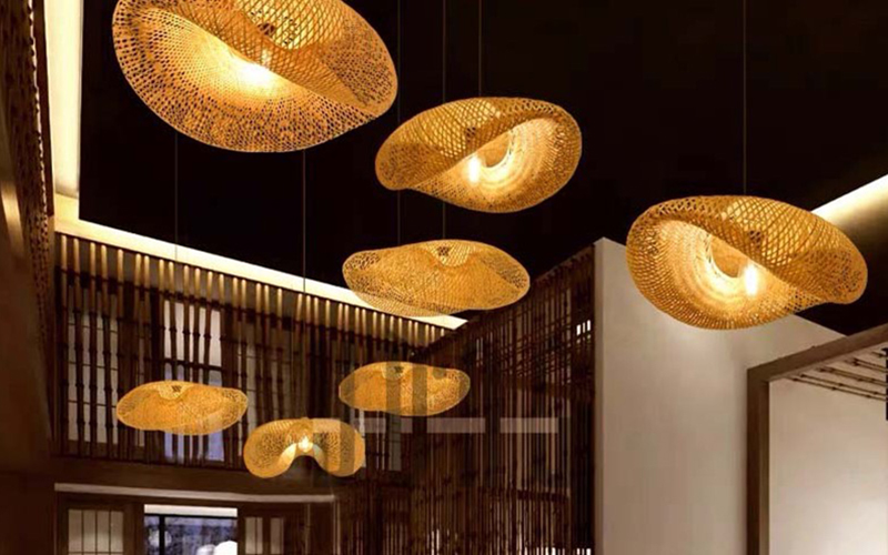 Creative Nest Bamboo Pendant Light
