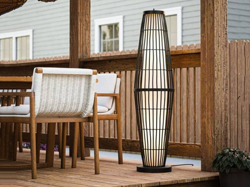 Elegant Gazebo Floor Lamp Enhancing Outdoor Ambience