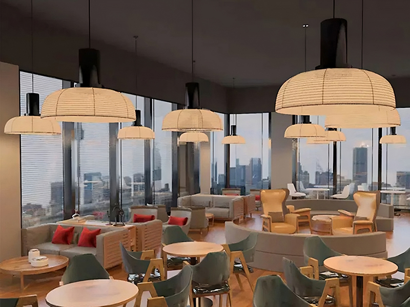 Fabric Pendant Lights For Coffee Shop
