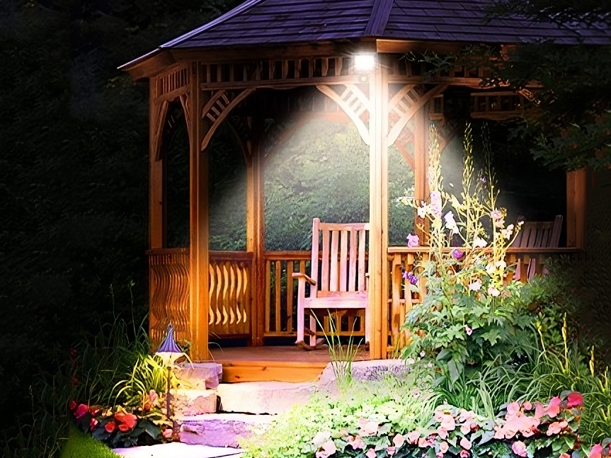 Gazebo Motion‑activated Fixture