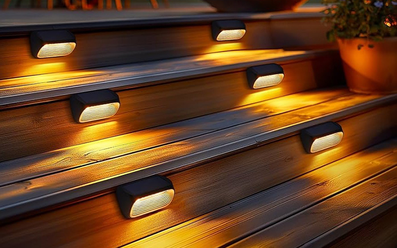 Gazebo Solar‑powered Step Lights
