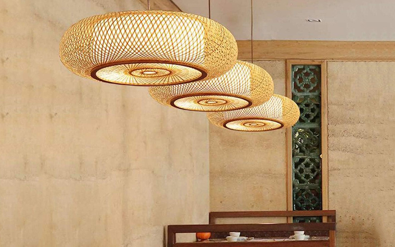 High Quality Wicker Bamboo Chandelier