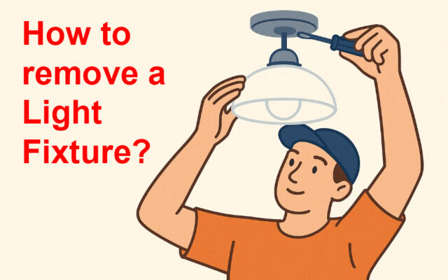 How To Remove A Light Fixture From The Ceiling