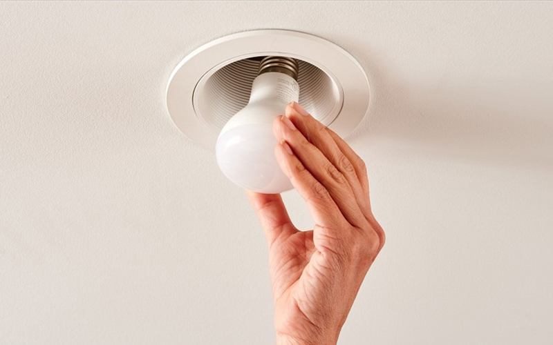 Install Light Bulb And Test The Recessed Light
