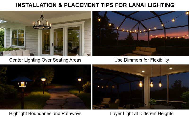 Installation & Placement Tips For Lanai Lighting