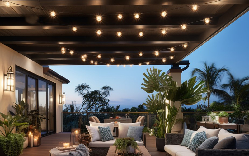 Lanai String Lights For Warm Glow