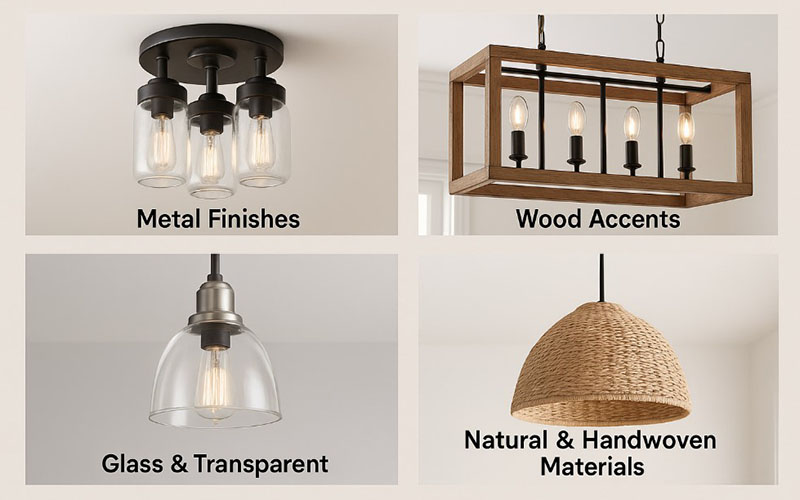 Materials & Finishes In Modern Farmhouse Lighting