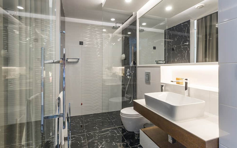 Modern Hotel Bathroom Lighting