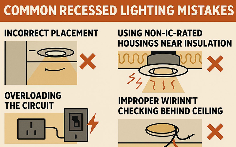 Pay Attention To Some Common Mistakes To Avoid During Recessed Light Installation