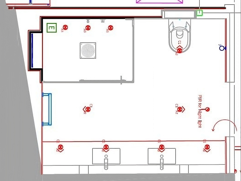 Plan And Calculation Recessed Lighting For Each Room