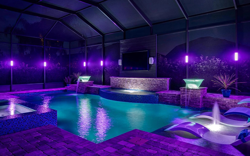 Pool Lanai Lighting Ideas