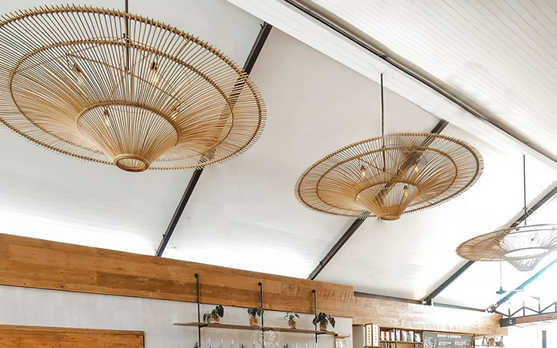 Rattan Luminous Pendant Light