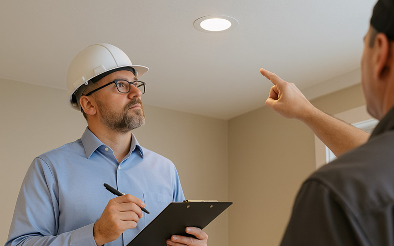 Recessed Lighting Inspection For Code Compliance