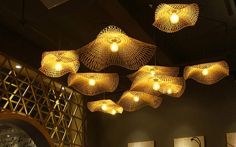 Restaurant Creative Bamboo Pendant Light