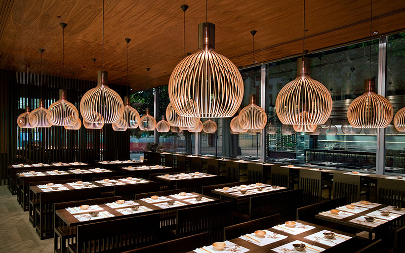 Restaurant Wooden Light - Organic And Earthy Vibe