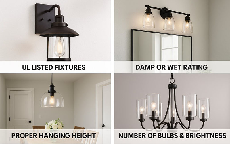 Safety & Technical Considerations For Modern Farmhouse Lighting