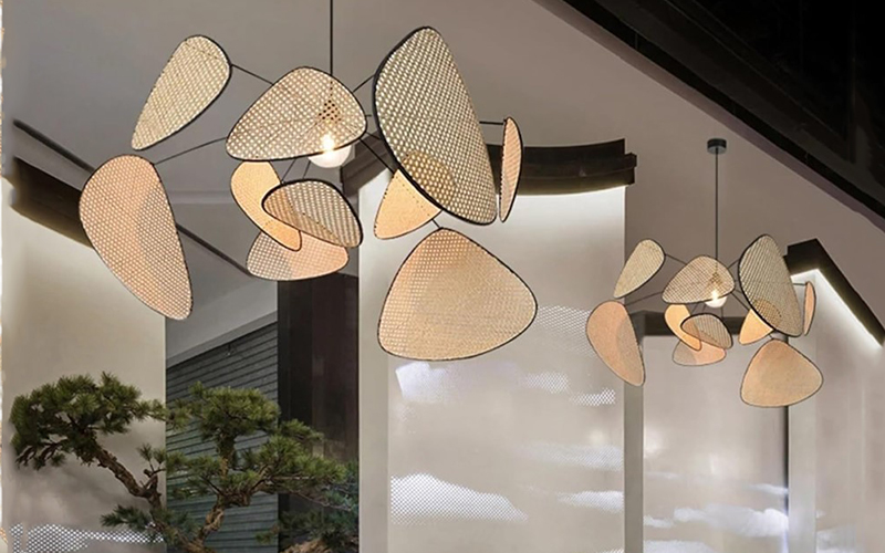Sirius Rattan Chandelier Restaurant Pendant Lighting