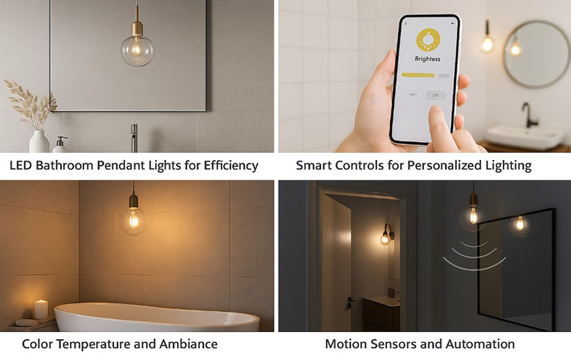 Smart And Energy-efficient Bathroom Pendant Lights Ideas