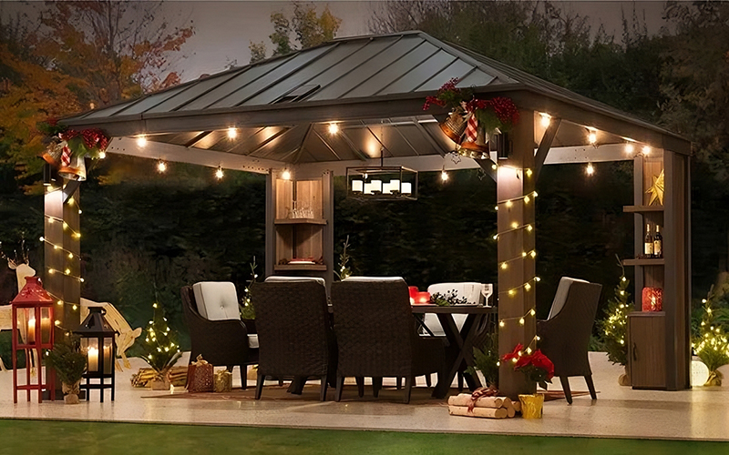 Solar Gazebo String Lights