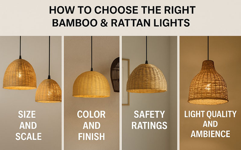 Tips To Choose The Right Bamboo & Rattan Lights