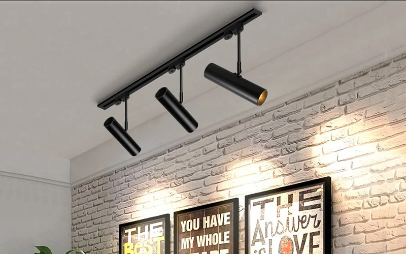Track Lighting Highlights The Coffee Bar Area