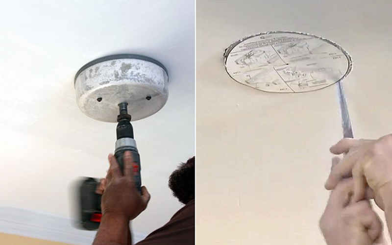 Use A Hole Saw Or A Drywall Saw To Cut The Hole Fit With Recessed Light