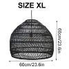 Wicker Rattan Light Black Cage Size Xl