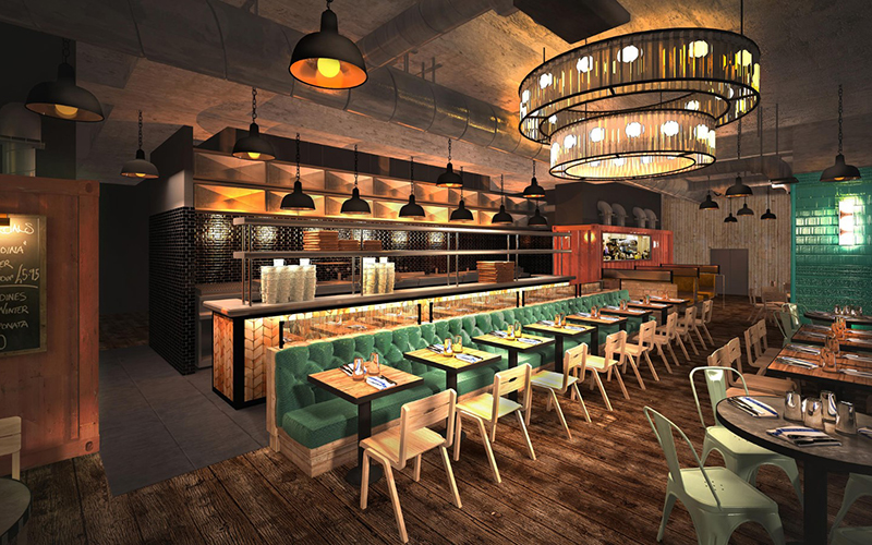Zoning The Lighting By Distinct Areas Within The Restaurant