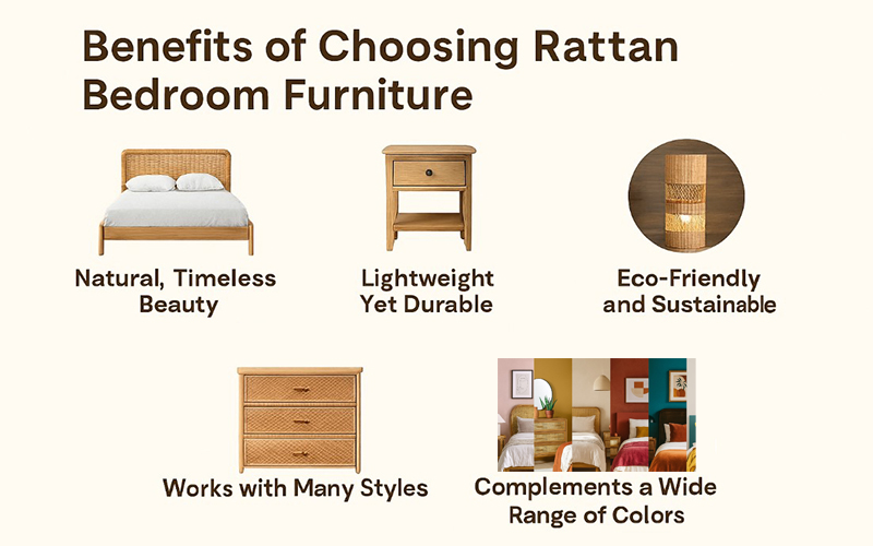 Benefits Of Choosing Rattan Bedroom Furnitures