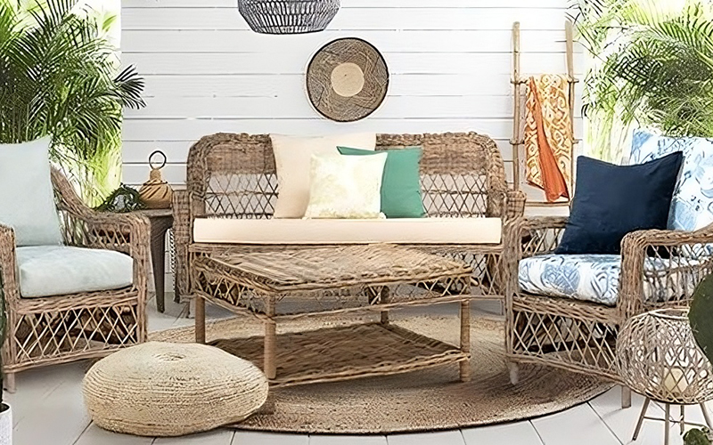 Bohemian Tropical Rattan Furniture