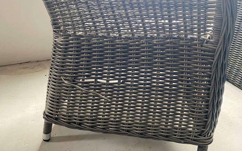 Broken Damaged Rattan Furniture Strands