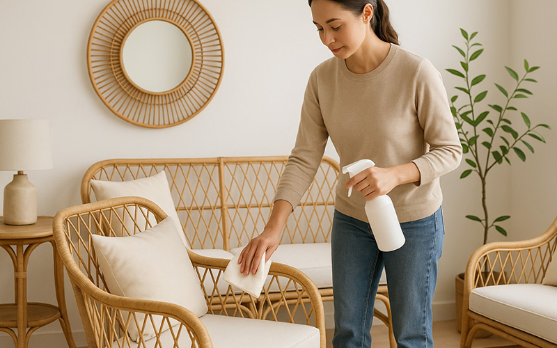 Caring For Bamboo And Rattan Furniture Properly Helps Preserve Its Durability And Natural Beauty