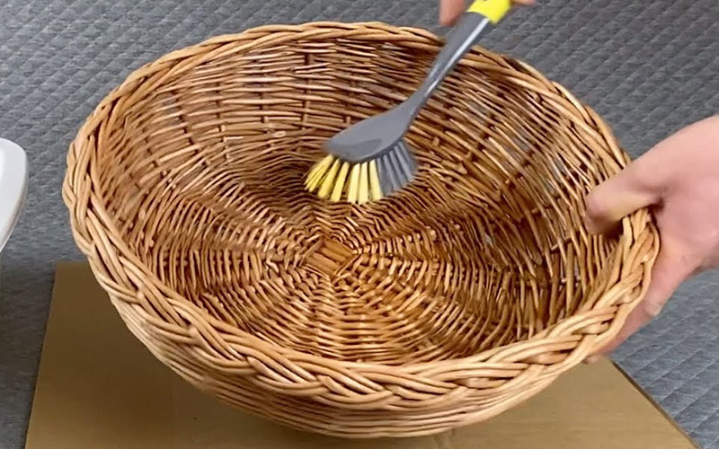 Clean Wicker Baskets