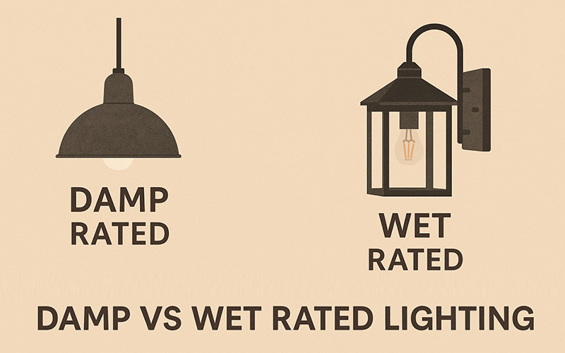 Damp Rated And Wet Rated Lighting Fixture