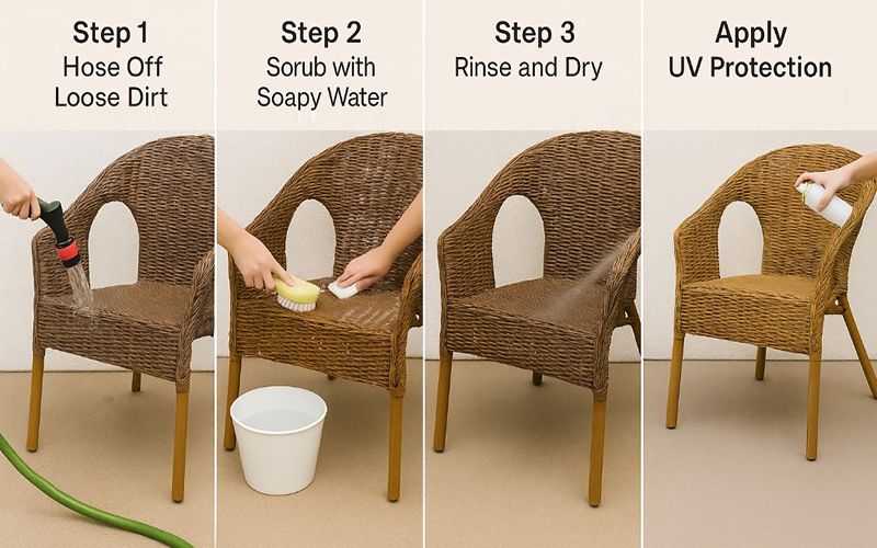 How To Clean Synthetic Or Resin Wicker Furniture