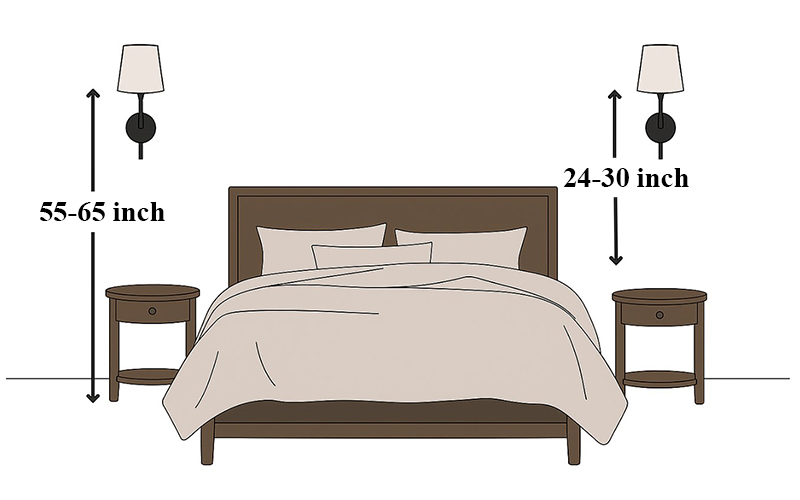 Standard Height For Bedside Wall Sconces